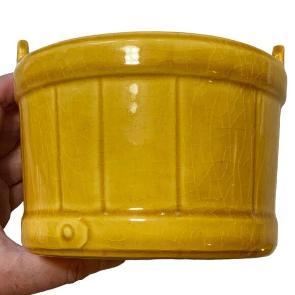 Half Pint Vintage Ceramic Basket Container - Picture 3 of 14